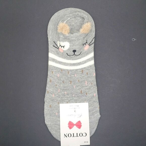 Kitty Cat Ankle Socks - Picture 1 of 4